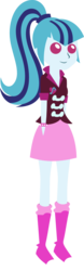 Size: 580x1857 | Tagged: safe, artist:kingdark0001, sonata dusk, equestria girls, g4, my little pony equestria girls: rainbow rocks, boots, clothes, cute, female, pointy people, ponytail, shoes, simple background, skirt, socks, solo, transparent background