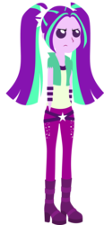 Size: 1073x2321 | Tagged: safe, artist:kingdark0001, aria blaze, equestria girls, g4, my little pony equestria girls: rainbow rocks, clothes, female, pants, pointy people, simple background, solo, transparent background