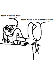 Size: 290x312 | Tagged: safe, artist:pegasko, pegasus, pony, battery, lineart, meme, paint, shitposting, stupidity, text