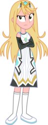Size: 1489x3825 | Tagged: safe, artist:sketchmcreations, human, equestria girls, g4, commission, crossed arms, equestria girls style, equestria girls-ified, female, jewelry, mythra, necklace, simple background, solo, tiara, transparent background, vector, xenoblade chronicles (series), xenoblade chronicles 2