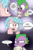 Size: 800x1214 | Tagged: safe, artist:emositecc, cozy glow, spike, dragon, pegasus, pony, g4, marks for effort, my little pony: friendship is magic, ..., comic, dialogue, female, filly, implied mama twilight, implied twilight sparkle, male, speech bubble, technically correct, ur mom, winged spike, wings, your mom