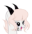 Size: 793x866 | Tagged: safe, artist:mintoria, oc, oc only, oc:eris, pony, bust, female, horns, portrait, simple background, solo, transparent background