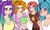 Size: 4880x2965 | Tagged: safe, artist:franschesco, adagio dazzle, aria blaze, sonata dusk, spike, sunset shimmer, human, equestria girls, g4, adoragio, age difference, ariabetes, cute, female, group photo, human spike, humanized, male, selfie, shimmerbetes, ship:adagiospike, ship:ariaspike, ship:spinata, ship:sunsetspike, shipping, sonatabetes, spikabetes, spike gets all the equestria girls, spike gets all the mares, spike gets all the sirens, spikelove, spinata, straight, the dazzlings
