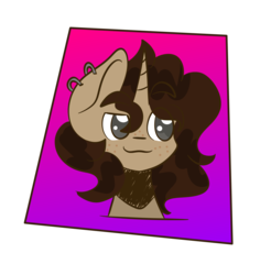 Size: 6800x6900 | Tagged: safe, artist:shibewad, oc, oc only, oc:camilla, pony, unicorn, absurd resolution, colored pupils, female, piercing, simple background, smiling, smug, solo, transparent background