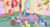 Size: 1916x1047 | Tagged: safe, screencap, auburn vision, berry blend, berry bliss, citrine spark, fire quacker, gallus, huckleberry, november rain, ocellus, peppermint goldylinks, pinkie pie, scootaloo, yona, changedling, changeling, earth pony, griffon, pegasus, pony, unicorn, yak, g4, marks for effort, background pony, background six, bagpipes, balloon, butt, cupcake, dessert, female, filly, food, french horn, friendship student, horn, keyboard, male, mare, musical instrument, plot, school of friendship, stallion, tuba