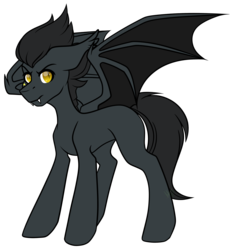 Size: 3280x3498 | Tagged: safe, artist:myshakov, oc, oc only, oc:talio jòvi, bat pony, pony, bat pony oc, high res, male, simple background, solo, stallion, transparent background