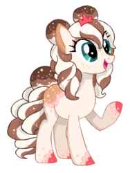Size: 313x416 | Tagged: safe, artist:sk-ree, oc, oc only, oc:fudge fantasia, earth pony, pony, female, mare, simple background, solo, transparent background