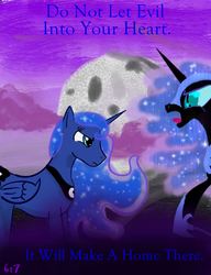 Size: 1680x2186 | Tagged: safe, artist:sixes&sevens, derpibooru exclusive, nightmare moon, princess luna, g4, angry, chained, female, moon