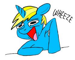 Size: 1080x871 | Tagged: safe, artist:gamingdrawer, armpits, laughing, male, stallion, wheeze, wheezing