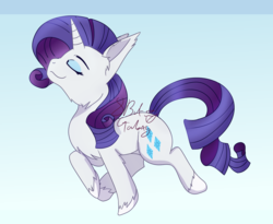Size: 3300x2700 | Tagged: safe, artist:8bitgalaxy, rarity, pony, unicorn, g4, female, high res, mare, simple background, solo, watermark
