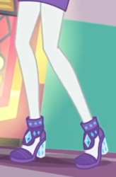 Size: 291x444 | Tagged: safe, screencap, rarity, equestria girls, g4, my little pony equestria girls: better together, pinkie pie: snack psychic, clothes, cropped, high heels, legs, pictures of legs, she got legs, shoes