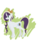 Size: 1024x1365 | Tagged: safe, artist:shippingtrash, oc, oc only, oc:rotten core, pony, unicorn, icey-verse, applejack's hat, cowboy hat, eyeshadow, female, hat, magical lesbian spawn, makeup, mare, next generation, offspring, parent:mean applejack, parent:mean rarity, parents:mean rarijack, simple background, solo, transparent background