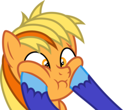 Size: 6081x5455 | Tagged: safe, artist:deyrasd, oc, oc only, oc:brave wing, oc:dayandey, earth pony, pony, absurd resolution, cheek squish, male, offscreen character, pov, simple background, squishy cheeks, stallion, transparent background, vector