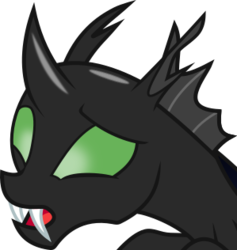 Size: 299x316 | Tagged: safe, artist:frownfactory, oc, oc only, oc:trophus, changeling, .svg available, changeling oc, green changeling, simple background, solo, surprised, svg, transparent background, vector, worried