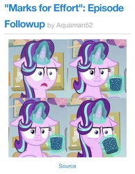Size: 640x825 | Tagged: safe, starlight glimmer, equestria daily, g4, marks for effort, episode followup, i mean i see, loss (meme)