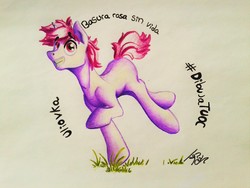 Size: 2560x1920 | Tagged: safe, artist:uliovka, oc, oc only, oc:basura, pony, solo, traditional art