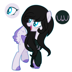 Size: 1024x1024 | Tagged: safe, artist:t-aroutachiikun, oc, oc only, oc:boreal serenity, pegasus, pony, clothes, deer tail, female, hoodie, mare, simple background, solo, transparent background