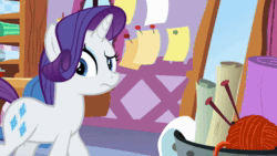 Size: 1920x1080 | Tagged: safe, screencap, rarity, sweetie belle, pony, unicorn, g4, marks for effort, animated, cute, diasweetes, discovery family logo, female, repeatie belle, sound, webm