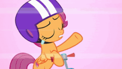 Size: 1920x1080 | Tagged: safe, screencap, apple bloom, fluttershy, pinkie pie, scootaloo, sweetie belle, earth pony, pegasus, pony, unicorn, g4, marks for effort, animated, belly, bipedal, cutie mark crusaders, discovery family logo, female, filly, foal, horn, mare, sound, webm