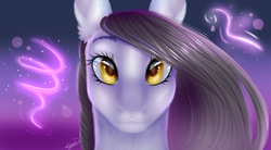 Size: 3000x1650 | Tagged: safe, artist:sofienriquez, oc, oc only, pony, bust, female, mare, portrait, solo