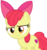 Size: 3150x3347 | Tagged: safe, artist:sketchmcreations, apple bloom, earth pony, pony, g4, marks for effort, my little pony: friendship is magic, apple bloom's bow, bow, cutie mark, faic, female, filly, hair bow, high res, simple background, solo, stern, the cmc's cutie marks, transparent background, vector