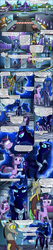 Size: 1250x5950 | Tagged: safe, artist:bonaxor, discord, princess luna, twilight sparkle, oc, oc:northwind, oc:princess dream, alicorn, bat pony, pony, comic:journey to the lunar republic, g4, comic, implied racism, not nightmare moon, twilight sparkle (alicorn)