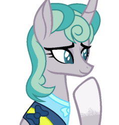 Size: 511x540 | Tagged: safe, artist:theponygaming, oc, oc only, oc:misty star, pony, unicorn, female, mare, offspring, parent:mistmane, parent:star swirl the bearded, parents:mistswirl, simple background, solo, transparent background