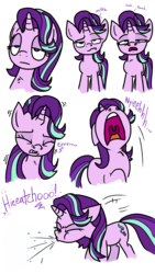 Size: 2856x5067 | Tagged: safe, artist:anyponedrawn, starlight glimmer, pony, unicorn, g4, bored, female, nostril flare, pre sneeze, simple background, sneeze cloud, sneezing, solo, transparent background