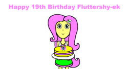 Size: 1374x748 | Tagged: safe, artist:samueljcollins1990, fluttershy, equestria girls, g4, birthday, birthday cake, cake, food, happy birthday