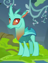 Size: 226x298 | Tagged: safe, screencap, cornicle, changedling, changeling, g4, to change a changeling, background changeling, cropped, solo