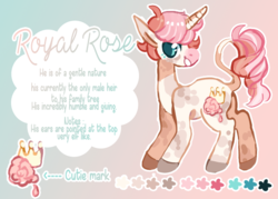 Size: 700x500 | Tagged: safe, artist:fursalot, oc, oc only, oc:royal rose, pony, unicorn, leonine tail, smiling, solo