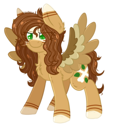 Size: 1300x1400 | Tagged: safe, artist:adostume, oc, oc only, pegasus, pony, chest fluff, determined, simple background, smiling, solo, transparent background