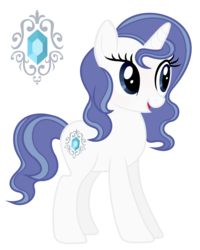 Size: 4144x5192 | Tagged: dead source, safe, artist:galaxynightyt, oc, oc only, oc:gemstone, pony, unicorn, absurd resolution, female, mare, offspring, parent:fancypants, parent:rarity, parents:raripants, simple background, solo, transparent background
