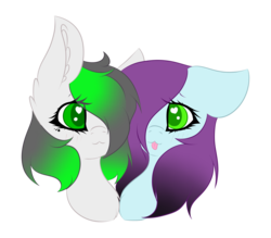 Size: 3987x3495 | Tagged: safe, artist:mimihappy99, oc, oc only, oc:mimi happy, oc:wubsy, couple, female, heart eyes, high res, lesbian, mare, oc x oc, shipping, simple background, tongue out, transparent background, wingding eyes