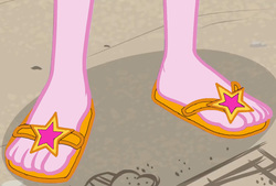 Size: 1085x733 | Tagged: safe, edit, edited screencap, editor:sonic ranger, screencap, pinkie pie, equestria girls, friendship math, g4, my little pony equestria girls: better together, cropped, feet, female, fetish, foot fetish, foot focus, legs, pictures of legs, sand, solo