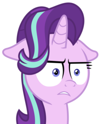 Size: 2753x3431 | Tagged: safe, artist:sketchmcreations, starlight glimmer, pony, unicorn, g4, marks for effort, annoyed, female, floppy ears, high res, i mean i see, mare, simple background, solo, transparent background, vector