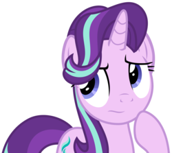 Size: 3784x3375 | Tagged: safe, artist:sketchmcreations, starlight glimmer, pony, unicorn, g4, marks for effort, :s, female, high res, mare, raised hoof, simple background, solo, thinking, transparent background, vector, wavy mouth