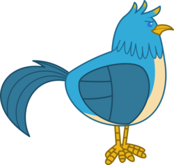 Size: 1918x1821 | Tagged: safe, artist:peternators, derpibooru exclusive, gallus, bird, chicken, g4, birdified, gallus is not amused, gallus the rooster, latin, male, namesake, rooster, simple background, solo, species swap, transparent background, unamused