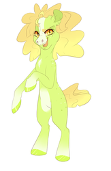 Size: 532x814 | Tagged: safe, artist:qatsby, oc, oc only, oc:buck wild, earth pony, pony, blaze (coat marking), coat markings, facial markings, female, mare, offspring, parent:applejack, parent:trouble shoes, parents:troublejack, rearing, simple background, socks (coat markings), solo, tooth gap, white background