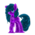 Size: 1846x1847 | Tagged: safe, artist:slimedrippy, oc, oc only, oc:drippy, goo, goo pony, monster pony, original species, pony, blue eyes, female, simple background, slime, solo, standing, transparent background