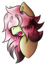 Size: 939x1301 | Tagged: safe, artist:macaroonburst, oc, oc only, oc:daybreak lily, earth pony, pony, bust, female, mare, portrait, simple background, solo, transparent background