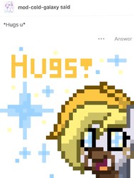 Size: 1074x1418 | Tagged: safe, artist:radical user 76, oc, oc only, oc:looty, pony, cute, hug, loot box, loot ponies, solo, sparkles, wingding eyes