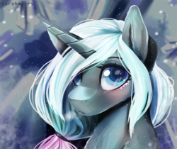 Size: 5256x4423 | Tagged: safe, artist:skylacuna, oc, oc only, oc:snowbound, pony, unicorn, absurd resolution, bust, female, mare, portrait, solo