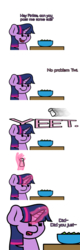 Size: 1280x4000 | Tagged: safe, artist:ljdamz1119, twilight sparkle, alicorn, pony, g4, comic, dialogue, female, food, magic, mare, salad, salt, salt shaker, solo, telekinesis, twilight sparkle (alicorn), yeet