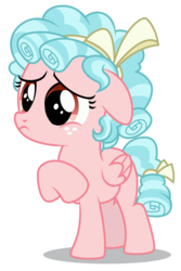 Size: 3149x4709 | Tagged: safe, artist:dragonchaser123, cozy glow, pegasus, pony, g4, marks for effort, bow, cozybetes, cute, female, filly, freckles, hair bow, raised hoof, sad, simple background, solo, tail bow, transparent background, vector