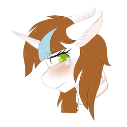 Size: 1500x1500 | Tagged: safe, artist:adostume, oc, oc only, oc:adostume, alicorn, pony, blushing, crying, sad, solo