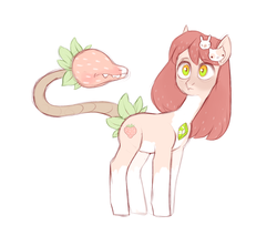 Size: 2280x2024 | Tagged: safe, artist:kapusha-blr, oc, oc only, original species, augmented tail, high res, plant, solo, tail