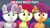 Size: 800x450 | Tagged: safe, edit, edited screencap, screencap, apple bloom, scootaloo, sweetie belle, earth pony, pegasus, pony, unicorn, g4, marks for effort, cutie mark crusaders, female, filly, image macro, meme, nervous, spotlight, trio, worried