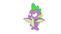 Size: 1280x720 | Tagged: dead source, safe, artist:php77, editor:php77, spike, dragon, g4, molt down, male, simple background, solo, transparent background, winged spike, wings