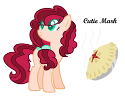 Size: 1182x913 | Tagged: safe, artist:crystalponyart7669, oc, oc only, oc:cinnamon pie, earth pony, pony, colored pupils, cutie mark, female, magical lesbian spawn, mare, offspring, parent:cherry jubilee, parent:pinkie pie, parents:cherrypie, simple background, solo, transparent background